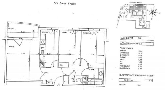 Location appartement T3 Villeurbanne - Photo 2