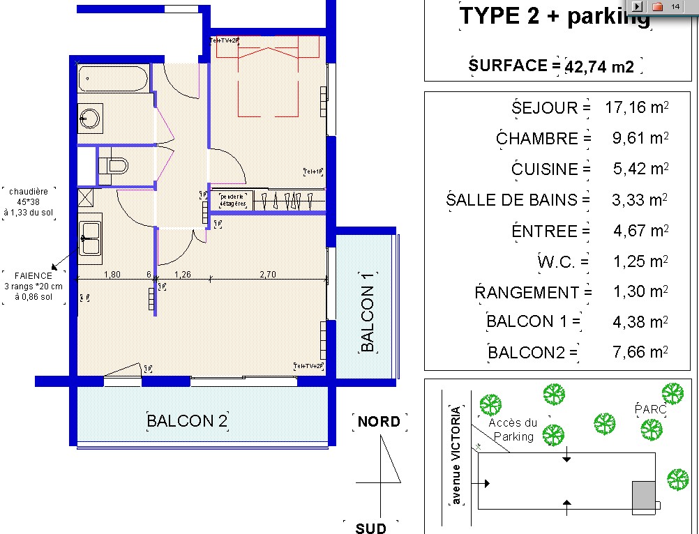 Location appartement T2 Hyeres - Photo 4