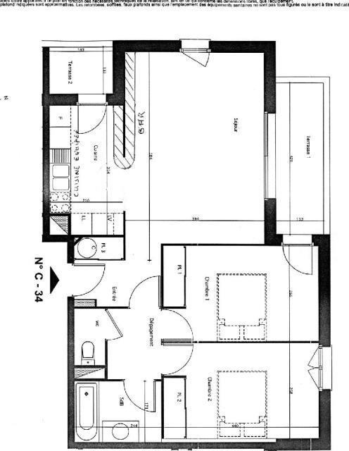 Location appartement T3 Pessac - Photo 2