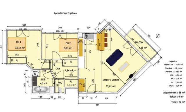 Location appartement T3 Issy les Moulineaux - Photo 2