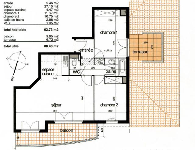 Location appartement T3 Perpignan - Photo 2