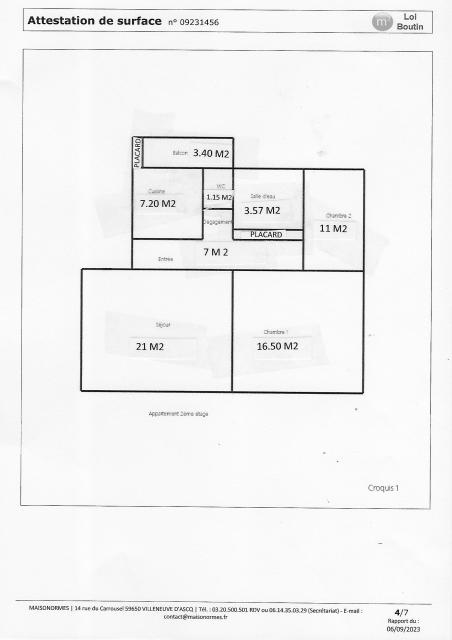 Location appartement T3 Lomme - Photo 2