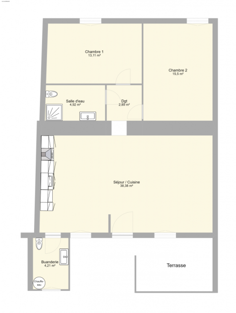 Location appartement T3 Vienne - Photo 6