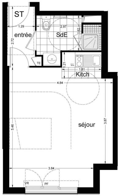 Location studio Chatenay Malabry - Photo 2