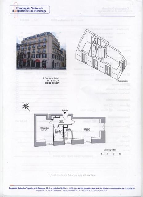 Location appartement T2 Chessy - Photo 7