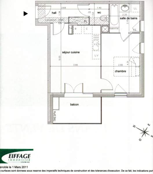 Location appartement T2 Grenoble - Photo 4
