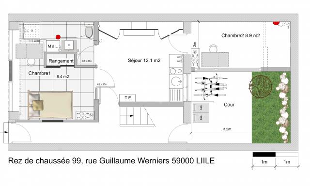 Location appartement T3 Lille - Photo 4