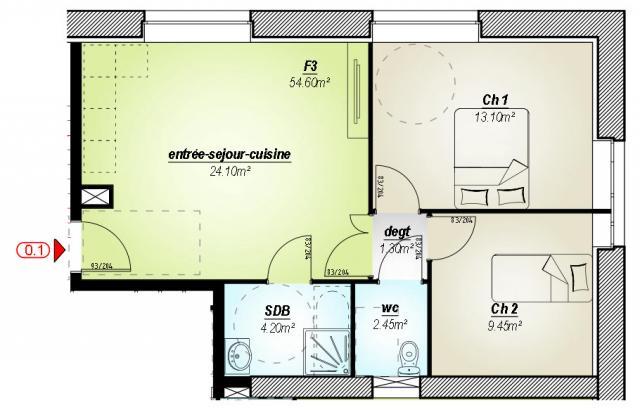 Location appartement T3 Metz - Photo 2