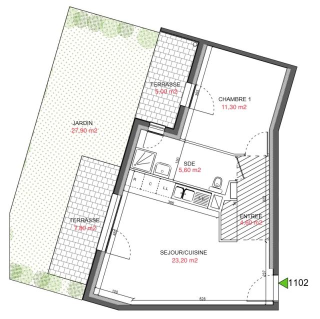 Location appartement T2 Stains - Photo 3