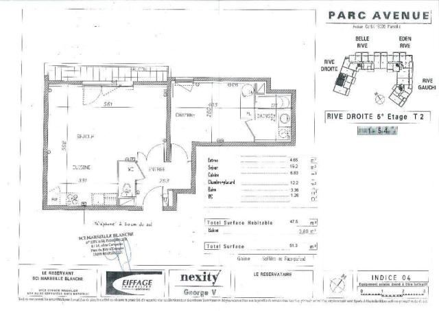 Location appartement T2 Marseille 08 - Photo 7