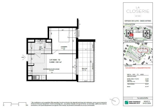 Location appartement T2 Antibes - Photo 3