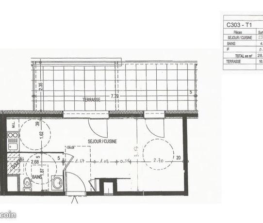 Location appartement T1 Dijon - Photo 2