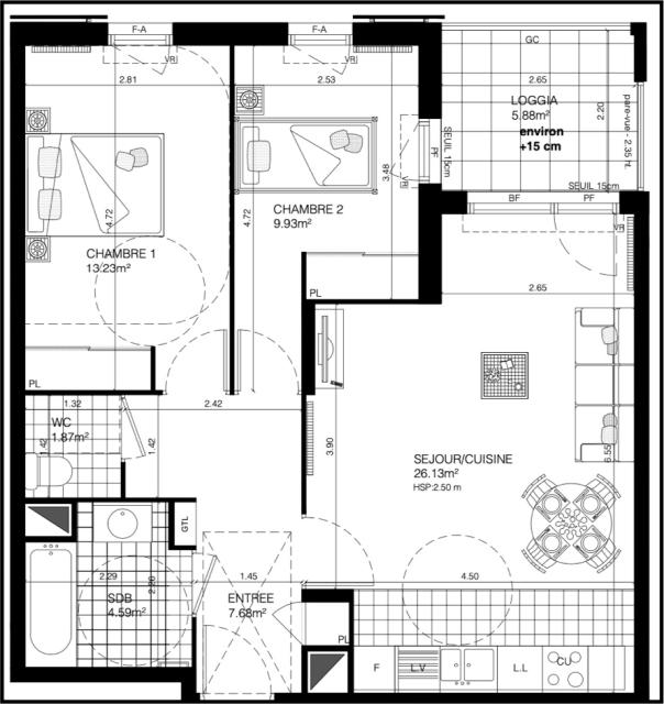 Location appartement T3 Bagneux - Photo 3