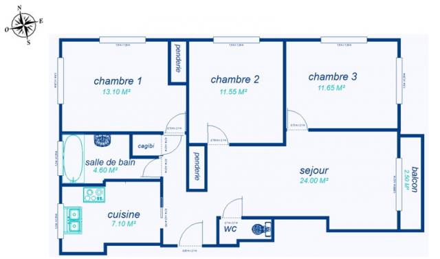 Location appartement T4 St Maur des Fosses - Photo 4