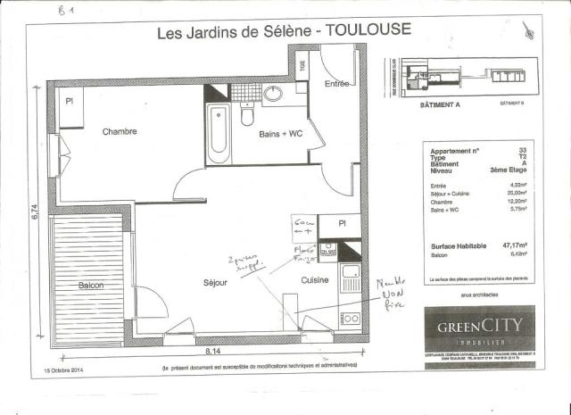 Location appartement T2 Toulouse - Photo 2
