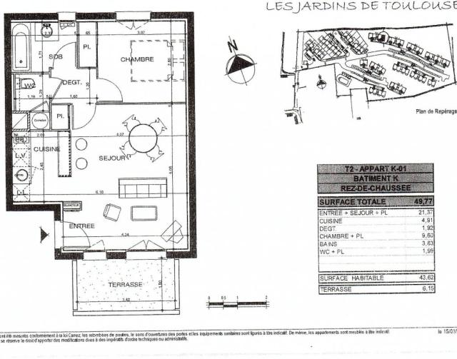 Location appartement T2 Nailloux - Photo 6