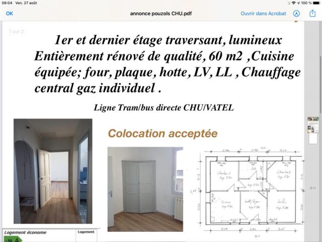 Location appartement T4 Nimes - Photo 2
