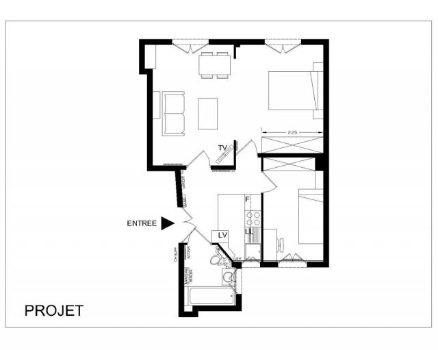 Location appartement T2 Paris 15 - Photo 8