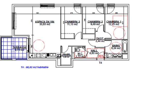 Location appartement T4 Thurins - Photo 2