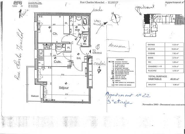 Location appartement T2 Elbeuf - Photo 2