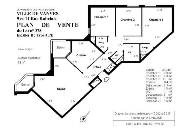 Location appartement T4 Vanves - Photo 2