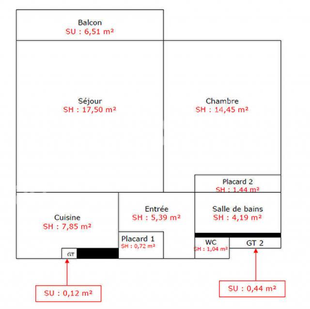 Location appartement T2 Hoenheim - Photo 10