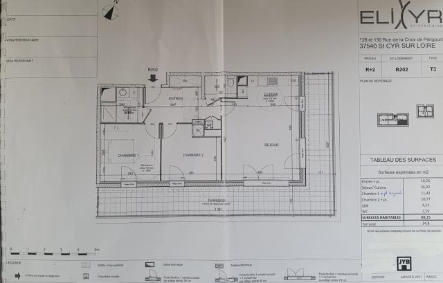 Location appartement T3 St Cyr sur Loire - Photo 4