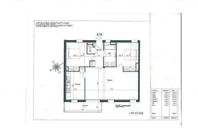 Location appartement T3 Vannes - Photo 2