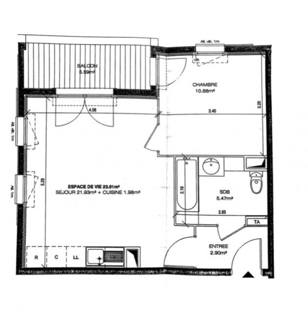 Location appartement T2 Limeil Brevannes - Photo 3