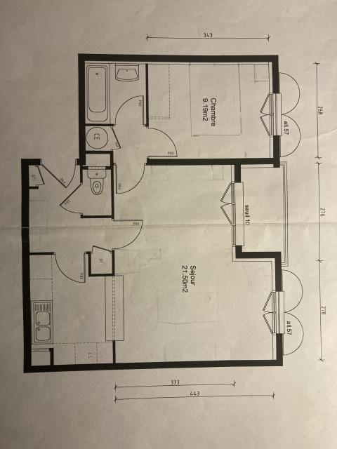 Location appartement T2 Villiers sur Marne - Photo 3