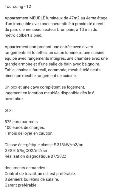 Location appartement T2 Tourcoing - Photo 4