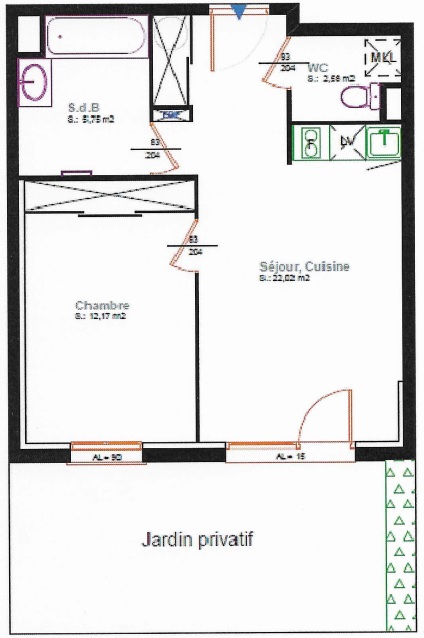 Location appartement T2 Toulouse - Photo 7