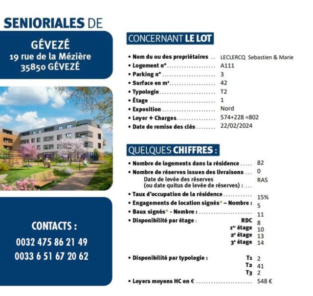 Location appartement T2 Geveze - Photo 1