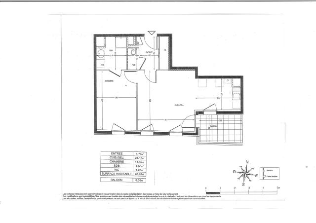 Location appartement T2 Lyon 3 - Photo 1