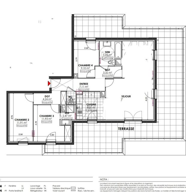 Location appartement T5 Villeron - Photo 10