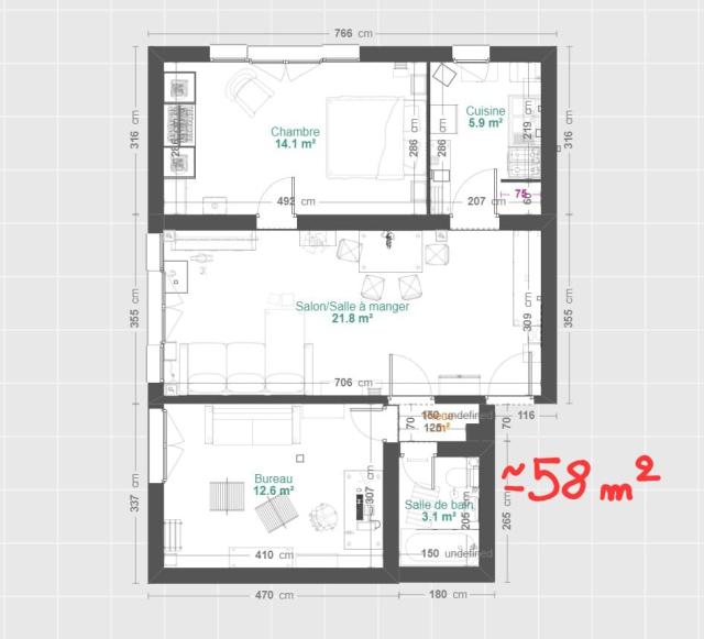 Location appartement T3 Angers - Photo 8