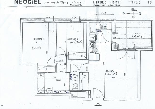 Location appartement T3 Marseille 03 - Photo 1