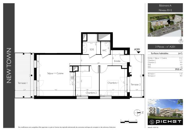 Location appartement T3 Angers - Photo 1