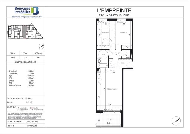 Location appartement T3 Toulouse - Photo 2