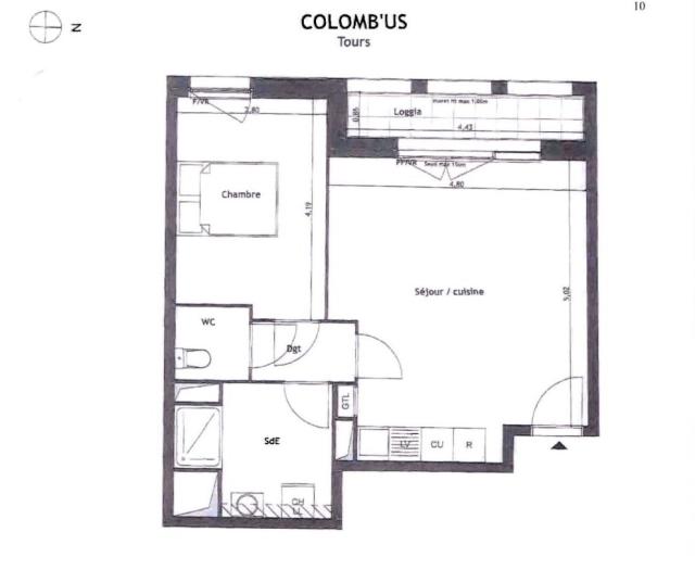 Location appartement T2 Tours - Photo 5