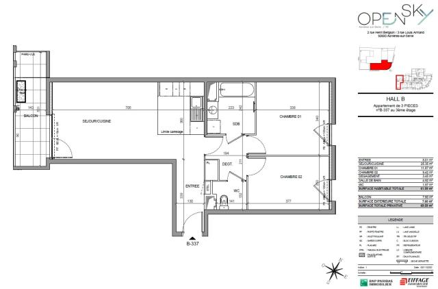 Location appartement T3 Asnieres sur Seine - Photo 1