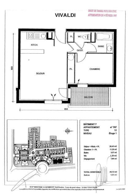Location appartement T2 Toulouse - Photo 5