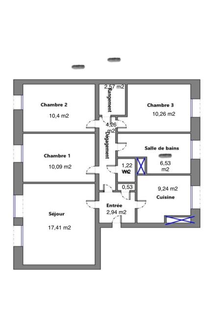 Location appartement T4 Neuille Pont Pierre - Photo 3