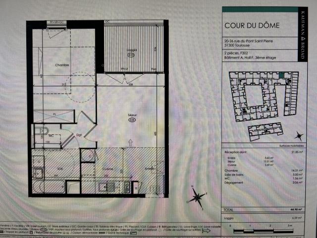 Location appartement T2 Toulouse - Photo 2
