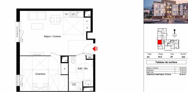 Location appartement T2 Trappes - Photo 6