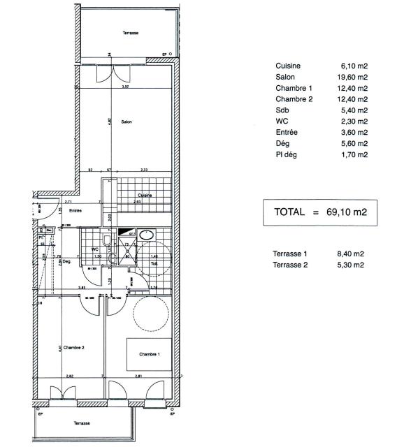 Location appartement T3 Pontault Combault - Photo 10