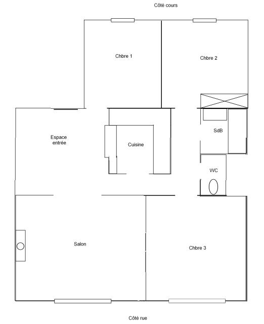 Location appartement T4 Nantes - Photo 9