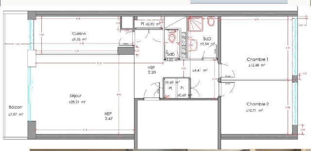 Location appartement T3 Paris 14 - Photo 2