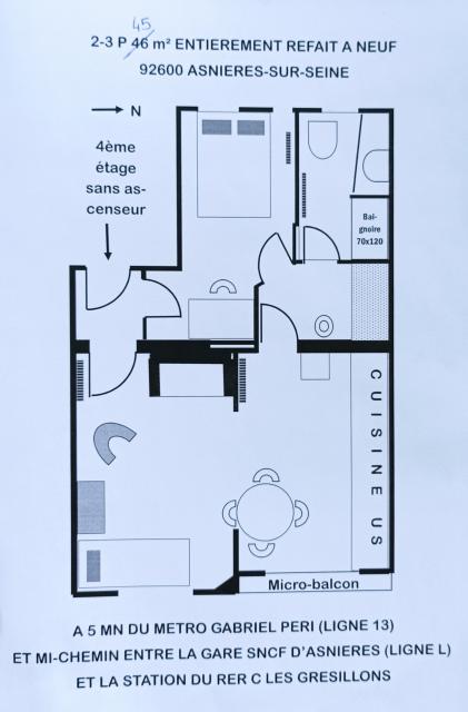 Location appartement T2 Asnieres sur Seine - Photo 8