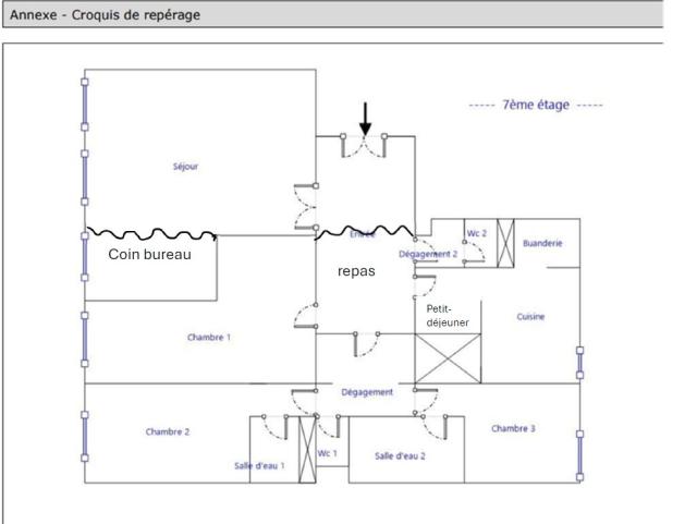 Location appartement T5 Paris 15 - Photo 9